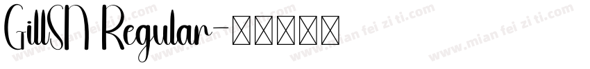 GillSN Regular字体转换